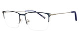 Konishi Eyeglasses KONISHI KF8645 Matte Navy/Silver/C3