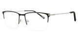 Konishi Eyeglasses KONISHI KF8645 Matte Black/Silver/C2