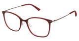 Steel + Tate Eyeglasses SLTA-0027 MATTE BURGUNDY GUN/M310