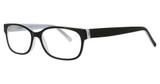 Hudson Optical Eyeglasses DG106 Black / White