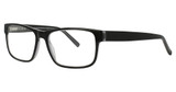 Hudson Optical Eyeglasses DG107 Black / Grey Crystal