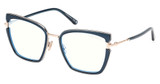 Tom Ford Eyeglasses FT5984-B blue/other/092