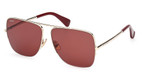 MaxMara Eyeglasses MM0121 gold / bordeaux/32S