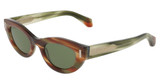 Ferragamo Eyeglasses SF2062SE STRIPED BROWN GREEN/280