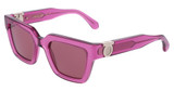 Ferragamo Eyeglasses SF2066S TRANSPARENT CYCLAMEN/665