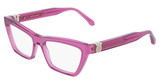 Ferragamo Eyeglasses SF3021 TRANSPARENT CYCLAMEN/665