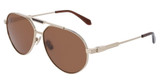 Ferragamo Eyeglasses SF327S SHINY GOLD/710