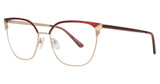 St. Moritz Eyewear Eyeglasses STM TAYLOR BURGUNDY GOLD