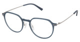 Steel + Tate Eyeglasses SLTA-0024 MATTE BLUE SILVER/M301