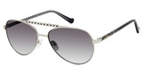 BETSEY JOHNSON Eyeglasses FAUX REAL Silver/SIL