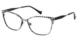 BETSEY JOHNSON Eyeglasses UPGRADE Black/BLK