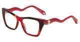 Roberto Cavalli Eyeglasses VRC117M SHINY RED HAVANA