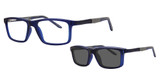 AirMag Eyeglasses AIRMAG AP6480 Matte Navy/Grey/C3
