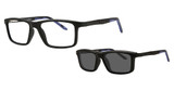 AirMag Eyeglasses AIRMAG AP6480 Matte Black/Blue/C1