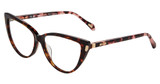 Just Cavalli Eyeglasses VJC126 SHINY BROWN/YELLOW HAVANA