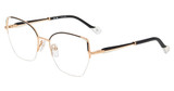 Yalea Eyeglasses VYA190 SH.ROSE GOLD W/BLACK PARTS