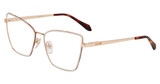 Just Cavalli Eyeglasses VJC133 SHINY GOLD COPPER WITH COLOURED PARTS