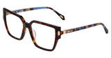 Just Cavalli Eyeglasses VJC127 SHINY BROWN/YELLOW HAVANA