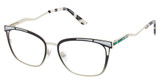 Jimmy Crystal New York Eyeglasses Tellaro Raven/RAVEN