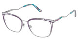 Jimmy Crystal New York Eyeglasses Tellaro Violet/VIOLET