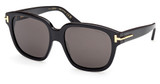 Tom Ford Eyeglasses FT1236 shiny black / smoke/01A