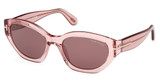 Tom Ford Eyeglasses FT1086 shiny pink / brown/72E