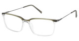 TLG Eyeglasses NU088 GREEN STRIATION/C03