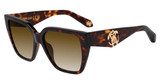 Roberto Cavalli Eyeglasses SRC137 SHINY HAVANA 0743