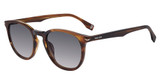 Police Eyeglasses SPLQ82 SHINY STRIPED BROWN 07LC