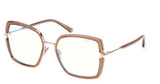 Tom Ford Eyeglasses FT5985-B shiny light brown/045