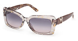 Guess? Eyeglasses GM00018 dark brown/other / gradient smoke/50B
