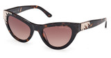 Guess? Eyeglasses GM00025 dark havana / gradient brown/52F