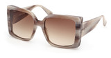 MaxMara Eyeglasses MM0131 grey/other / gradient brown/20F