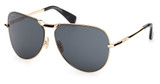 MaxMara Eyeglasses MM0134 shiny deep gold / green/30N