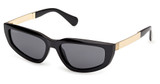 Max&Co. Eyeglasses MO0125 shiny black / smoke/01A