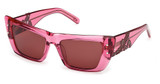 MCM Worldwide Eyeglasses MW0021 shiny fuxia / bordeaux/75S