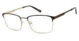 Chesterfield Eyeglasses CH 129XL MTBRW GLD/0UFM
