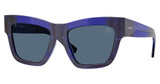 Burberry Eyeglasses BE4449F CHECK BLUE/411480