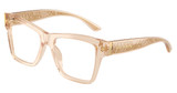 DOLCE & GABBANA Eyeglasses DG3411 TRANSPARENT CAMEL/3432