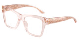DOLCE & GABBANA Eyeglasses DG3411 TRANSPARENT ROSE/3148