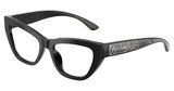 DOLCE & GABBANA Eyeglasses DG3412 BLACK/501