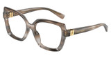 DOLCE & GABBANA Eyeglasses DG3413 STRIPED GREY/3449