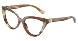 DOLCE & GABBANA Eyeglasses DG3414 STRIPED OCHRE/3446