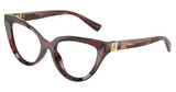 DOLCE & GABBANA Eyeglasses DG3414 DARK RED HAVANA/3222