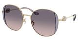 COACH Eyeglasses HC7176B CAD73 SHINY LIGHT GOLD / LILAC/900536