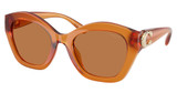 COACH Eyeglasses HC8421U CAD31 MILKY AMBER/564773