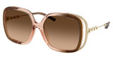 COACH Eyeglasses HC8423U CAD80 BROWN GRADIENT/576974