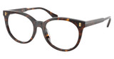 Ralph Eyeglasses RA7182U SHINY DARK HAVANA/5003