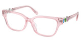 SWAROVSKI Eyeglasses SK2049D TRANSPARENT PINK/3001