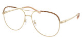 Tory Burch Eyeglasses TY1091 LIGHT GOLD/BROWN MONOGRA/3346